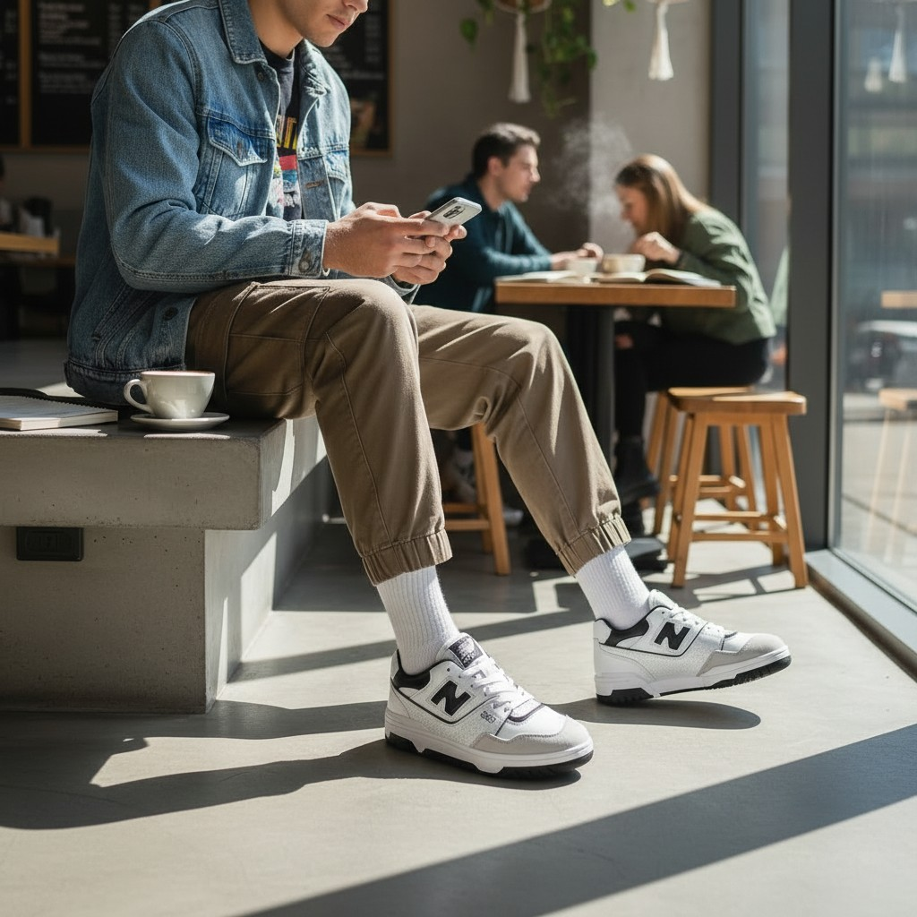 NB 550 Black/White